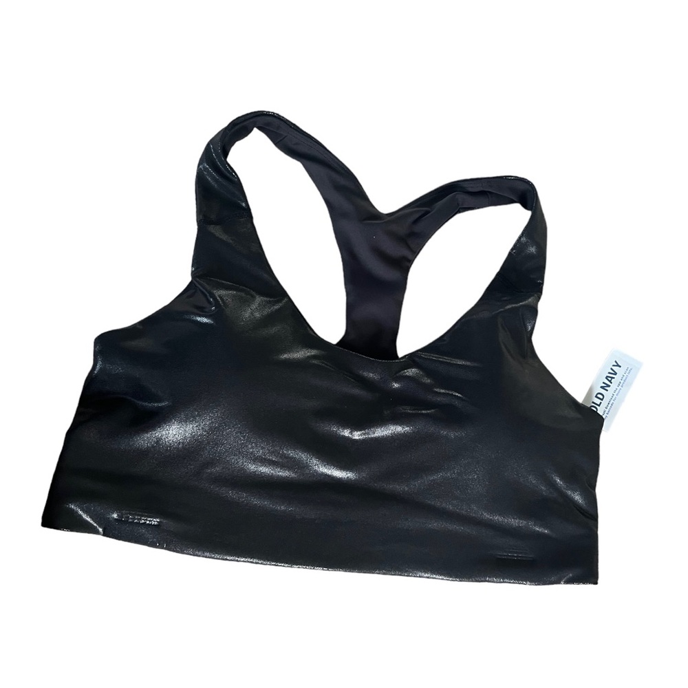 New black, sports bra, Old Navy size L